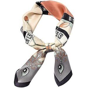 Pure Mulberry 80 Black Silk Square Scarf Women Soft Head Neck Scarf Gift Packed